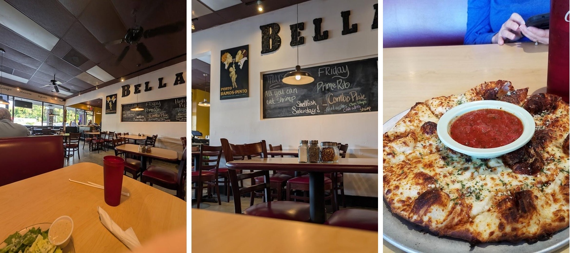 Bella's Steaks, Pasta and More Menu