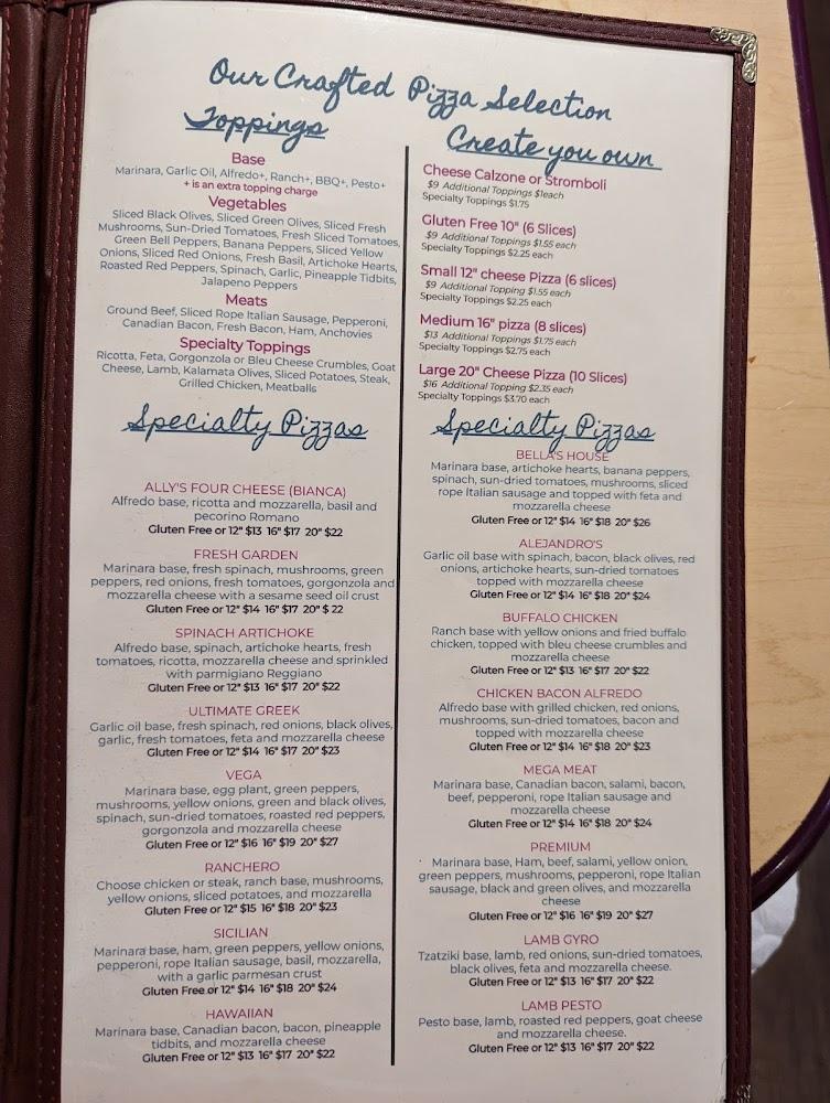 Bella's Steaks, Pasta and More Menu image 3